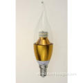 Good design Golden candle lamp 5w for Crystal lighting